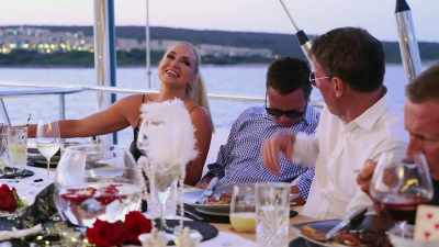 - He'’s taking a nap.
- He is taking a nap. - Below Deck Sailing Yacht