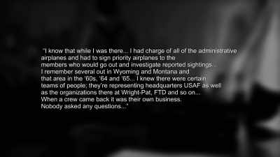 He said, "I know that
while I was there, - Project Blue Book Exposed