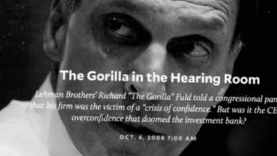 He said,
"If Dick Fuld was fishing - Inside Lehman Brothers