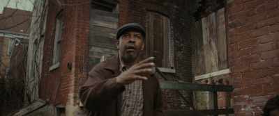 He said, "I'll be back." Just like that.
"I'll be back." - Fences