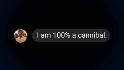 He said, "I'm 100 percent a cannibal." - House of Hammer