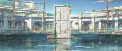 He said something about a door. - Suzume