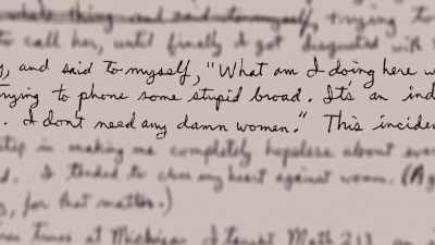 He said something derogatory
about the female - Unabomber: In His Own Words