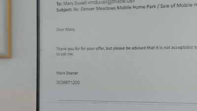 He said,
"Thank you for your offer, - A Decent Home