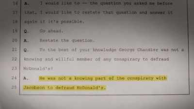 He said that.
Sworn testimony. - McMillion$