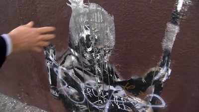 He said the city really was harassing him
about getting it off as fast as possible. - Saving Banksy