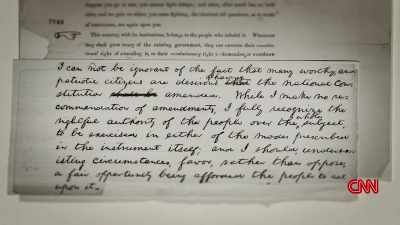 HE SAYS I WILL ACCEPT
CONSTITUTIONAL AMENDMENTS - Lincoln: Divided We Stand