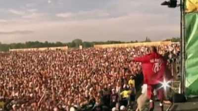 He says it,
and it comes back at him - Woodstock 99: Peace Love and Rage