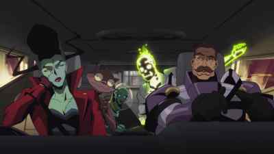 He says there is unfortunate
traffic on the way to castle, - Creature Commandos