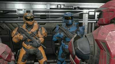 He scouts the
situation by being shot - Red vs. Blue: Restoration