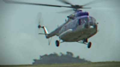 He sees a helicopter land - Drug Lords: The Next Generation