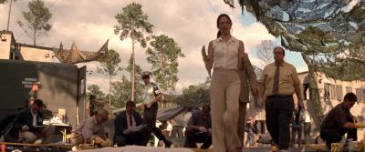 He set up a rape kit tent pegs and ropes - The General's Daughter
