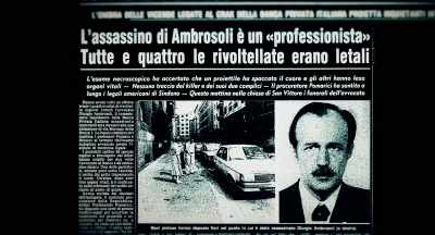 He was shot and killed
in Milan by three men - Murder of God's Banker