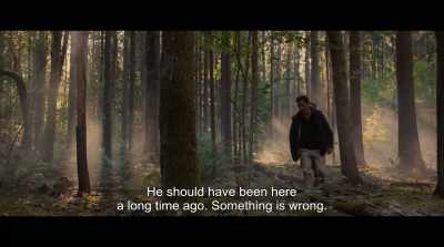 He should have been here
a long time ago. Something is wrong. - Lake of Death