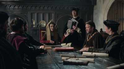 He shows his loyalty
by offering his services - The Spanish Princess