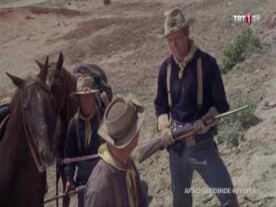 He signalled to someone up there
before I got him. - 40 Guns to Apache Pass