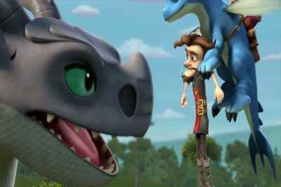 - He smells like the egg. He was inside it!
- That's what we've been trying - Dragons: Rescue Riders