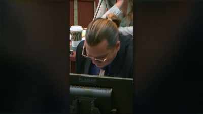 He smiled like, "I can't
believe she just said that," - Depp V Heard