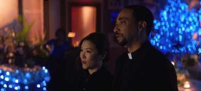 He was so emotional after
Pat and Farid's wedding. - The Big Door Prize