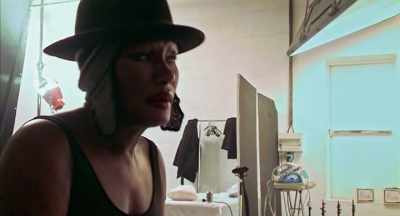 He... Something...
His expression in his eyes - Grace Jones: Bloodlight and Bami