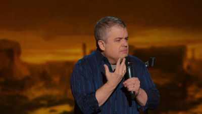 He started saying, "My name is Michael.
Your guy Steve sent me here to figure..." - Patton Oswalt: We All Scream