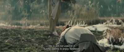 He is still not used to it,
but he seems to enjoy fieldwork. - Rurouni Kenshin: The Beginning