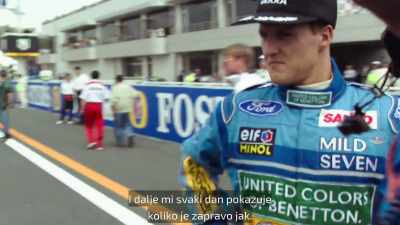 He still shows me
every day just how strong he actually is. - Schumacher