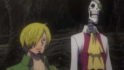 He was suddenly alarmed
and took off somewhere. - One Piece: Stampede