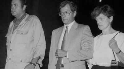 He suddenly will come on with,
"Oh, I can't talk - The Preppy Murder: Death in Central Park