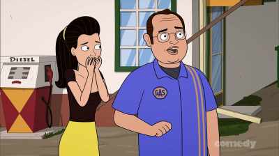 He was supposed to
attach it to the wire, - Corner Gas Animated