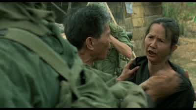 He swears he doesn't know anything. - Platoon