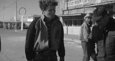 He was sweeping - The Last Picture Show