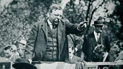 He had taken on
J.P Morgan earlier, - Theodore Roosevelt
