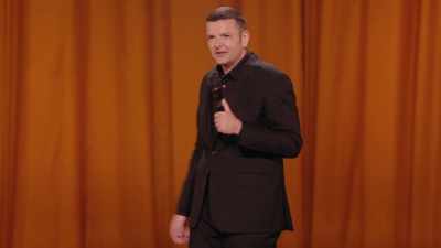 He takes a joke, in my opinion.
Doesn't he? - Kevin Bridges: The Overdue Catch-Up