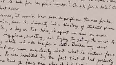 - He talks about trying to get
up the nerve to call her. - Unabomber: In His Own Words