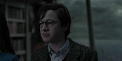 He has the same shiny eyes
and the same single eyebrow. - A Series of Unfortunate Events