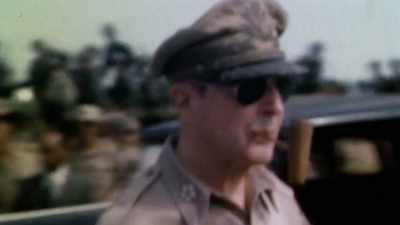 HE THINKS ISLAND HOPPING
IS INEFFICIENT AND BLOODY. - The Pacific War in Color