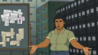He thinks scoop means "to
steal," which it doesn't, Steve. - My Adventures with Superman