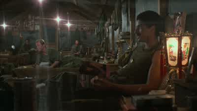 Joker thinks the bad bush is between an old mama San's legs - Full Metal Jacket
