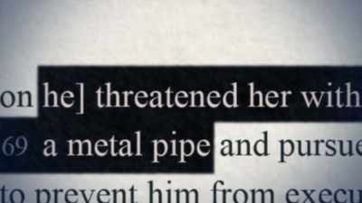 He threatened her with serious
bodily violence and injury - House of Hammer