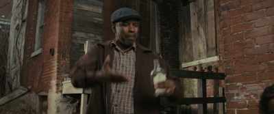 He threw on that robe, had a
white robe with a hood on it. - Fences