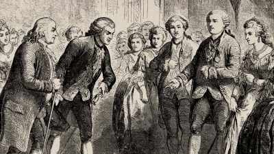 He had to convince one
monarch to help the Americans - Benjamin Franklin