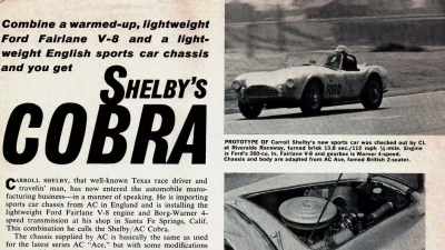 He was to do something noteworthy, - Shelby American