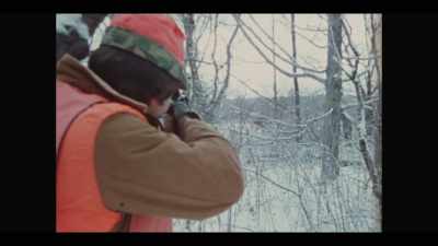 -He took me hunting...
-(GUNSHOT) - I'll Be Gone in the Dark