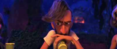 He took me
into his stupid secret man cave, - The Croods: A New Age