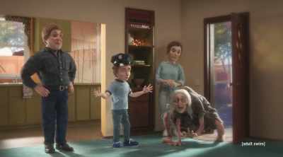 He trained Nana to sit up
and beg for her meds. - The Shivering Truth