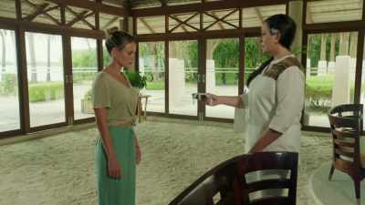 He, uh--he asked me
to give you this. - Love in the Maldives