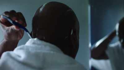 He used a straight edge razor
to shave his head. - Death by Fame