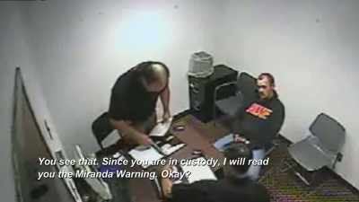 - He was very smug
in appearance, - Interrogation Raw