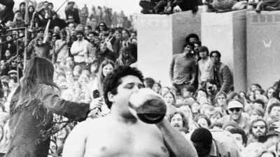He wanders down the
hill into the front - Days of Rage: The Rolling Stones' Road to Altamont